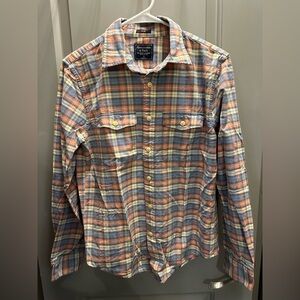Abercrombie & Fitch Size S Cotton Plaid Shirt EUC